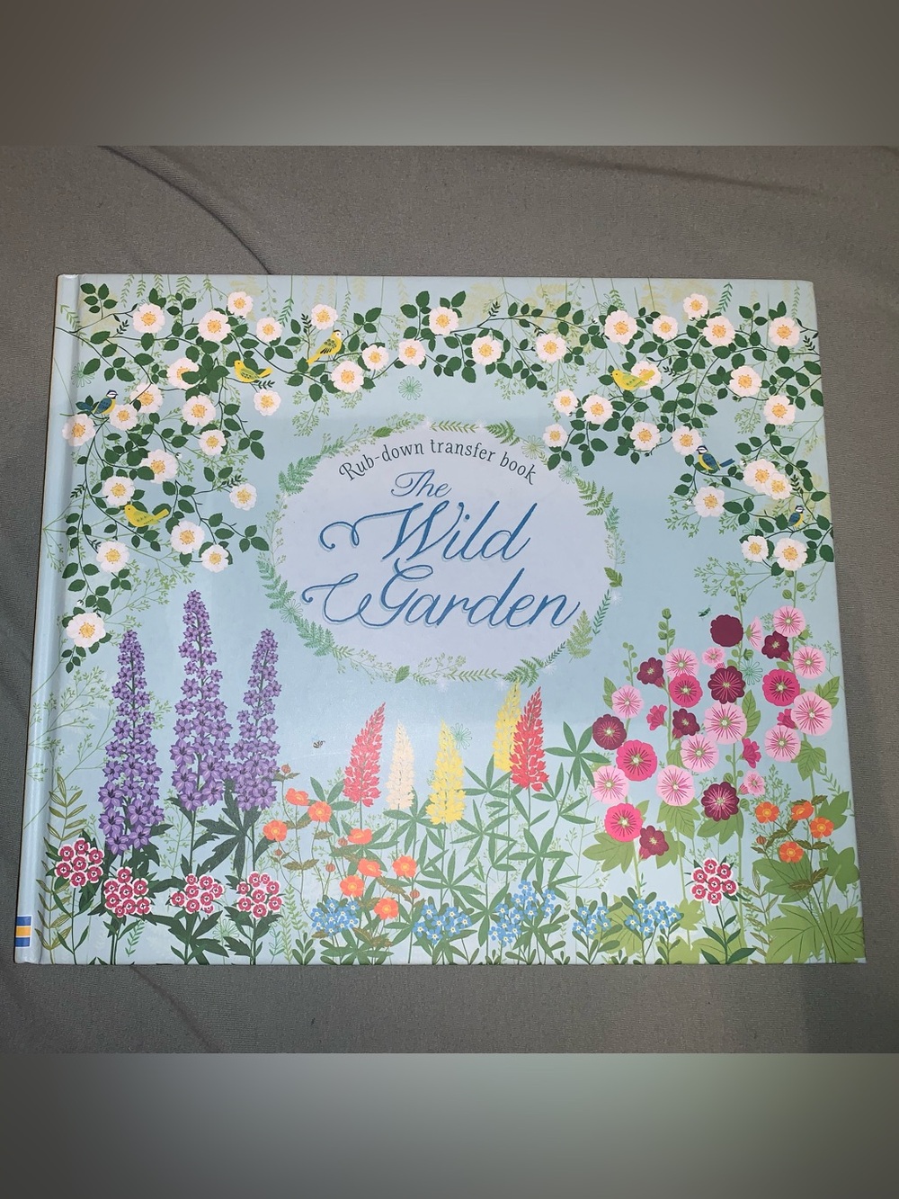 The Wild Garden Rub-Down Transfer Book - Floral Cover